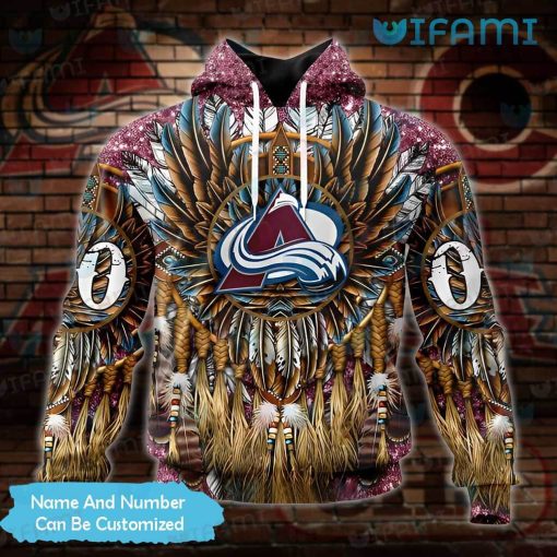 Custom Avalanche Hoodie 3D Native American Colorado Avalanche Gift