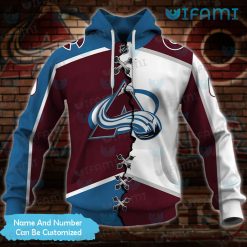 Custom Avalanche Jersey Hoodie 3D Stitches Colorado Avalanche Present