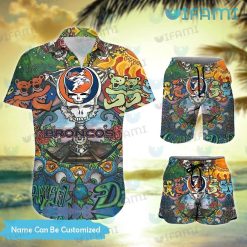 Custom Broncos Hawaiian Shirt Grateful Dead Denver Broncos Gift