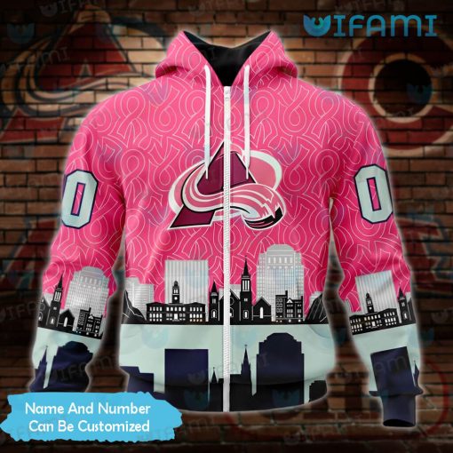 Custom Colorado Avalanche Hoodie 3D Skyline Paisley Pattern Avalanche Gift