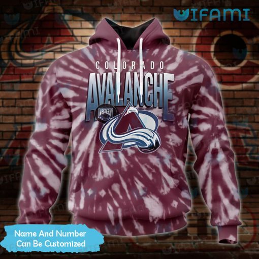 Custom Colorado Avalanche Hoodie 3D Tie Dye Avalanche Gift