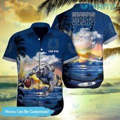 Colts Hawaiian Shirt Glowing Personalized Indianapolis Colts Gift