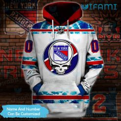 Custom NY Rangers Youth Hoodie 3D Grateful Dead New York Rangers Gift