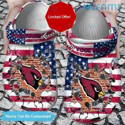 Custom Name Arizona Cardinals Crocs USA Flag Arizona Cardinals Gift
