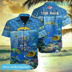 Custom Name Chargers Hawaiian Shirt Spell-binding LA Chargers Gift