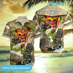 Custom New Orleans Saints Hawaiian Shirt Luxurious Saints Gift