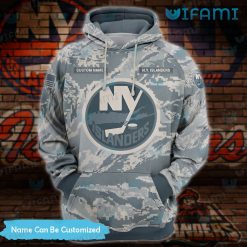 Custom New York Islanders Hoodie 3D Camouflage NY Islanders Present