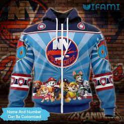 Custom New York Islanders Hoodie 3D Paw Patrol NY Islanders Zipper