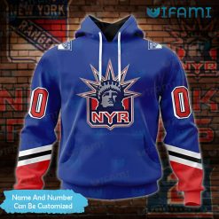 Custom New York Rangers Hoodie 3D Logo NY Rangers Gift Ideas