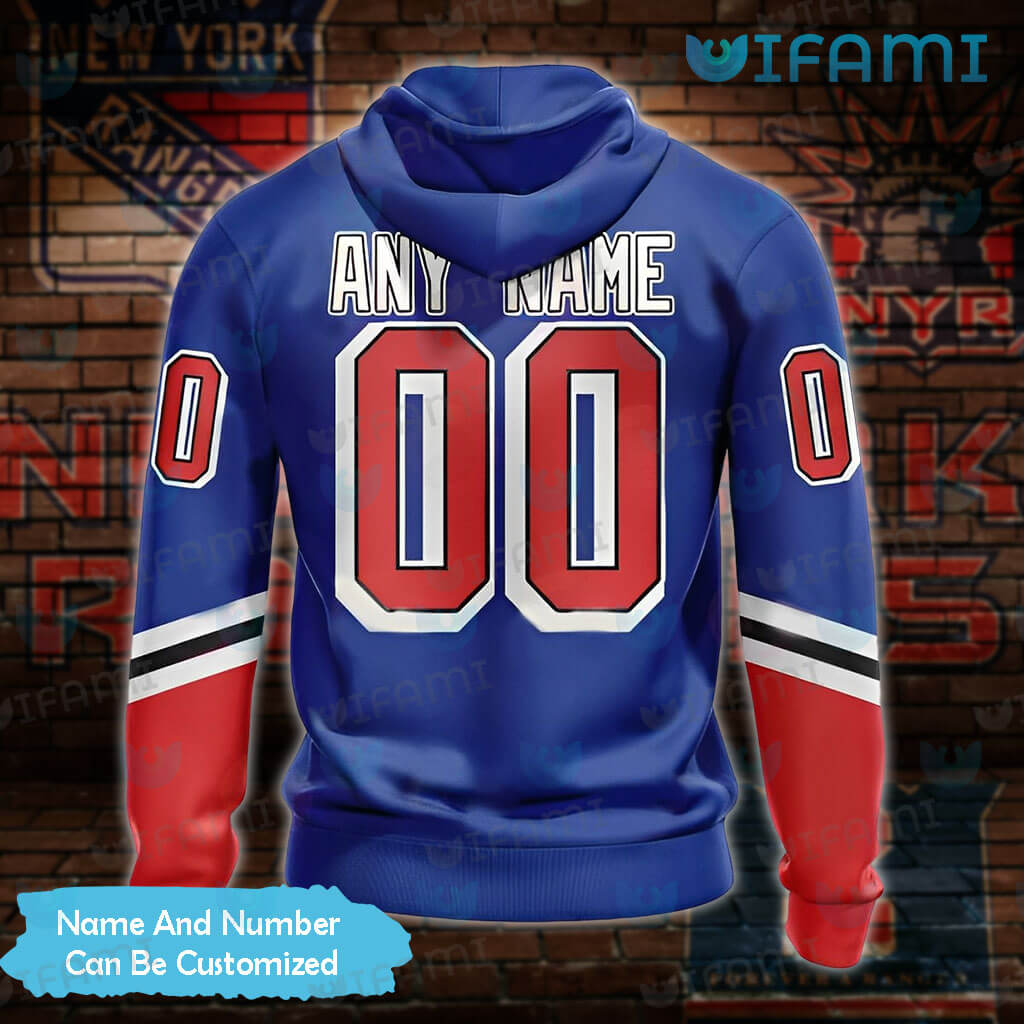 NHL New York Rangers Custom Name Number Jersey Halloween Pullover Hoodie