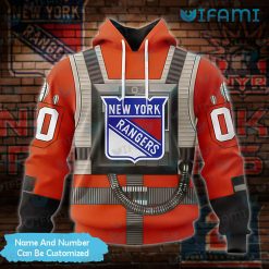 Custom New York Rangers Hoodie 3D Rebel Pilot Star Wars NY Rangers Gift Ideas