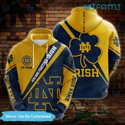 Custom Notre Dame Hoodie 3D Go Irish Notre Dame Gift