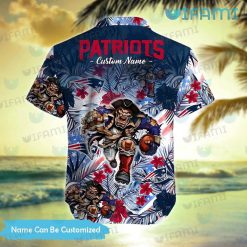 Custom Patriots Hawaiian Shirt Bold and Sporty New England Patriots Present Front