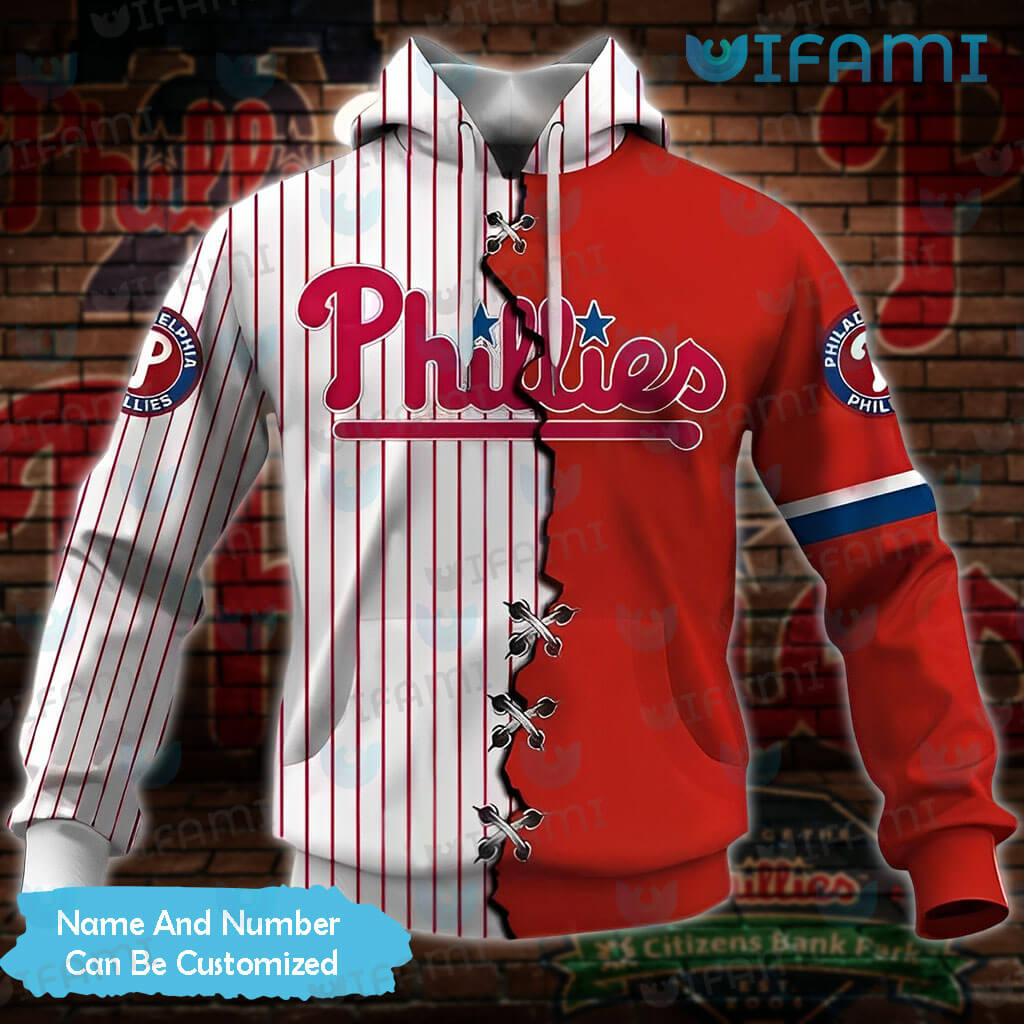 Custom Phillies Hoodie 3D Paisley Pattern Philadelphia Phillies