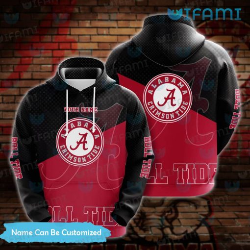 Custom Roll Tide Hoodie 3D Big Logo Alabama Football Gift