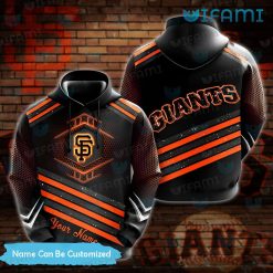 Custom SF Giants Hoodie Mens Net Pattern San Francisco Giants Gift