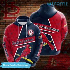 Custom STL Cardinals Hoodie 3D Logo Pattern St Louis Cardinals Gift