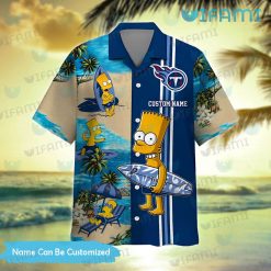 Custom Tennessee Titans Hawaiian Shirt Bart Simpson Titans Present