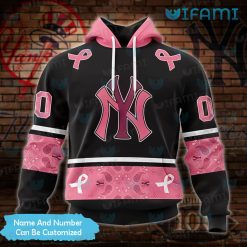 Custom Yankees Hoodie 3D Pink Paisley Pattern New York Yankees Gift