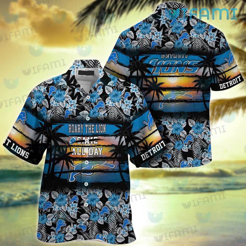 Detroit Lions Hawaiian Shirt Scoring Style Detroit Lions Gift -  Personalized Gifts: Family, Sports, Occasions, Trending