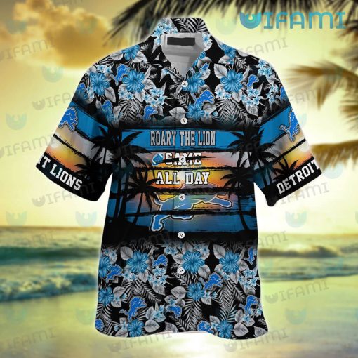 Detroit Lions Hawaiian Shirt Scoring Style Detroit Lions Gift