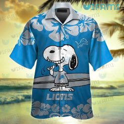 Detroit Lions Hawaiian Shirt Touchdown Trends Detroit Lions Present Front