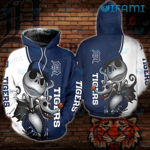 Detroit Tigers Hoodie 3D Jack Skellington Zero Detroit Tigers Gift