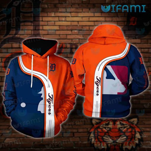 Detroit Tigers Hoodie 3D MLB Logo Detroit Tigers Gift