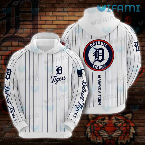 Detroit Tigers Hoodie 3D Stripe Pattern Detroit Tigers Gift