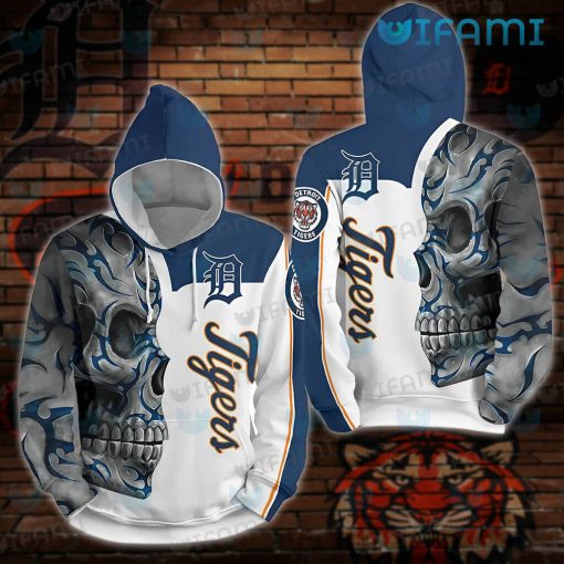 Detroit Tigers Hoodie 3D Sugar Skull Detroit Tigers Gift