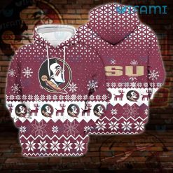 FSU Hoodie 3D Christmas Design Florida State Seminoles Gift