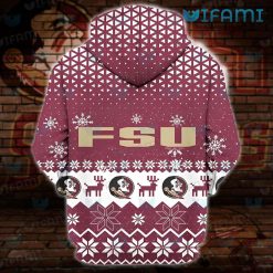 FSU Hoodie 3D Christmas Design Florida State Seminoles Gift