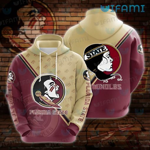 Florida State Seminoles Hoodie 3D Big Logo FSU Gift