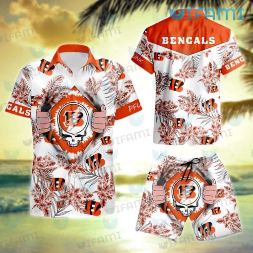 Grateful Dead Cincinnati Bengals Hawaiian Shirt Best Gifts For Bengals Fans