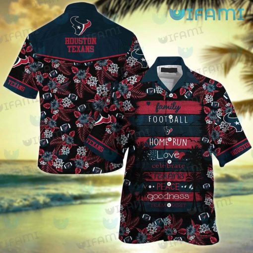 Houston Texans Hawaiian Shirt Football Home Run Peace Texans Gift