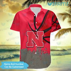 Huskers Hawaiian Shirt Criss Cross Pattern Custom Nebraska Cornhuskers Gift