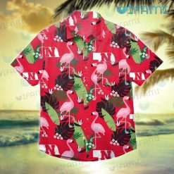 Huskers Hawaiian Shirt Flamingo Banana Leaf Nebraska Cornhuskers Gift