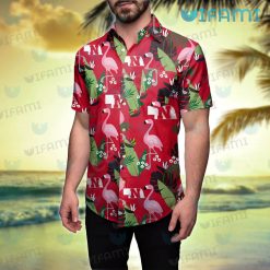 Huskers Hawaiian Shirt Flamingo Banana Leaf Nebraska Cornhuskers Gift