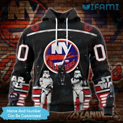 Islanders Hoodie 3D Darth Vader Stormtroopers Custom New York Islanders Gift