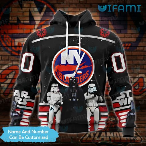 Islanders Hoodie 3D Darth Vader Stormtroopers Custom New York Islanders Gift