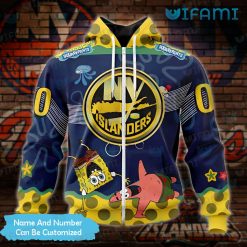 Islanders Hoodie 3D SpongeBob Patrick Star Custom New York Islanders Zipper