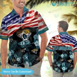 Jacksonville Jaguars Hawaiian Shirt USA Flag Delightful Custom Jaguars Present Back