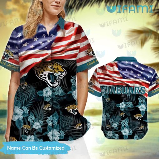 Jacksonville Jaguars Hawaiian Shirt USA Flag Delightful Custom Jaguars Gifts