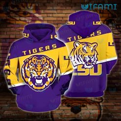 LSU Hoodie 3D Big Logo New Gifts For LSU Fans