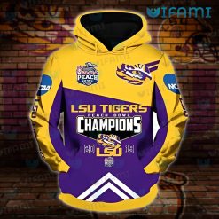 LSU Hoodie 3D Peach Bowl Champions 2019 LSU Gift