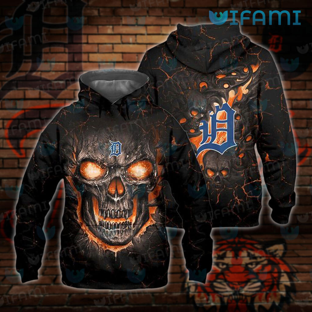 Mens Detroit Tigers Hoodie 3D Lava Skull Detroit Tigers Gift - Personalized  Gifts: Family, Sports, Occasions, Trending