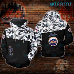 Mets Black Hoodie 3D Camouflage New York Mets Gift
