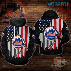 Mets Hoodie Mens Broken USA Flag New York Mets Gift