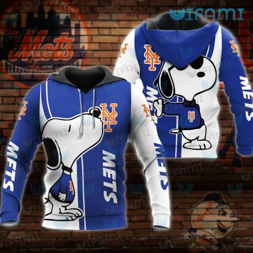 Mets Hoodie Womens Snoopy Kiss Logo New York Mets Gift