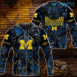 Michigan Wolverines Hoodie Mens Hunting Camo Wolverines Gift